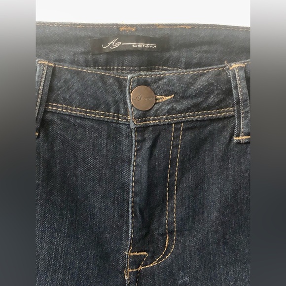 AZ DENIM BLUE JEAN STRETCHY SKINNY LEG 3 INCH ZIPPER FRONT - Picture 3 of 15